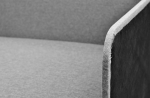 Čalouněná pohovka 80x180 s úložným boxem Dallas Šedá/Grafitová