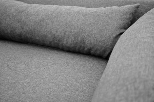 Čalouněná pohovka 90x200 s úložným boxem Dallas Šedá/Grafitová