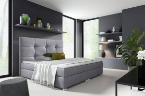 Kontinentální postel Harry 1 160x200 šedý