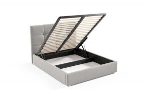 Manželská postel s matrací Harry 180x200 růžový Kovový rám