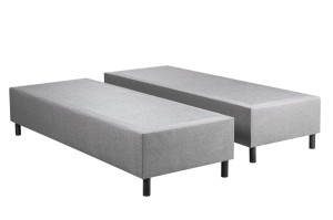 BOX 20 hotelová nízká postel, připojitelná 90x200 Šedá