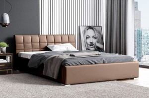 Čalouněná postel Kendi 180x200 hnědý