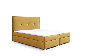 Kontinentální postel Lara 180x200 žlutá