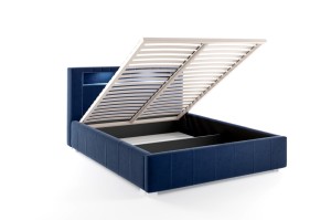 Manželská postel s matrací Palermo 140x200 Modrá