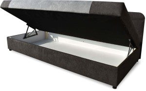 Čalouněná postel s boxem 80x180 Sida šedý