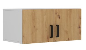 Nástavec na šatní skříň Malta 112 2D Dub Artisan/šedý