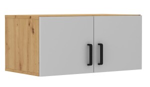 Nástavec na šatní skříň Malta 112 2D šedý/Dub Artisan