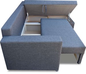 Rozkládací pohovka Bergamo Grafitová/Šedá