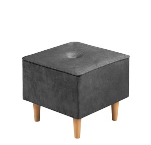 Velurový puf Floki Graphite