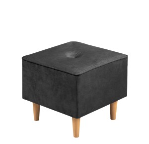 Velurový puf Floki Anthracite