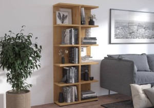 Otevřená vysoká police 184 cm Více 05 Dub Artisan