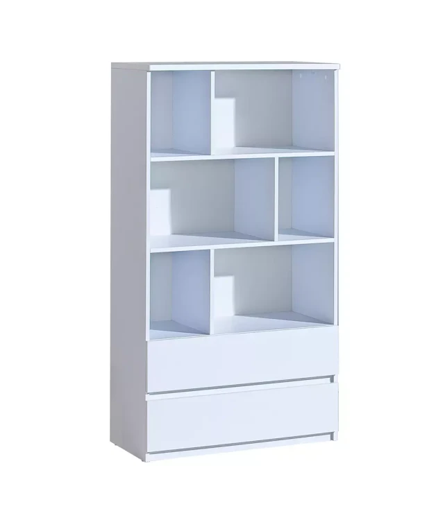 Knihovna 80 cm se zásuvkami Arca 04 Bílý