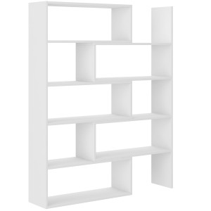 Nastavitelná knihovna 138 cm Charles 01 Bílý