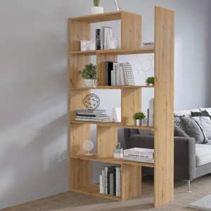 Nastavitelná knihovna 188 cm Charles 02 dub Sonoma