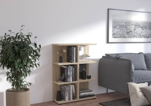 Otevřená knihovna 112 cm Více 06 Dub Sonoma