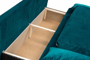 Pohovka s funkcí spaní Ecco DELUXE Tmavě modrá