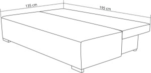 Dvoulůžková rozkládací sedací souprava Ecco Plus Růžová