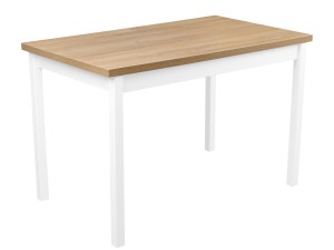 Skládací stůl ALB1L 120/150x80 Bílá/Dubová Grandson