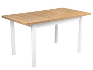 Skládací stůl ALB1L 120/150x80 Bílá/Dubová Grandson