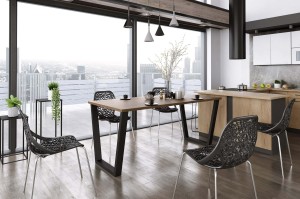 Loftový stůl Caesar 185x67 Bílá