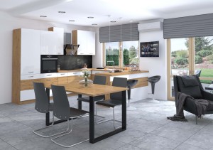 Loftový stůl Imperial 185x90 Dub Artisan