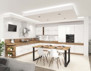Loftový stůl Imperial 185x90 Dub Lancelot