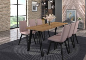 Loftový stůl Kleo 185x67 Dub Artisan