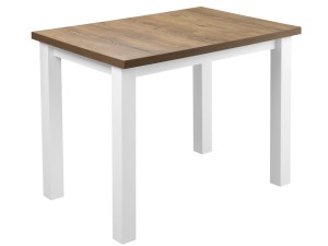 Kuchyňský stůl LAP 100x70 Bílá/Dubová Lefkas