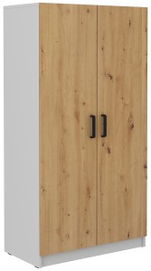 Skříňka s policemi Malta 107 2D Dub Artisan/šedá