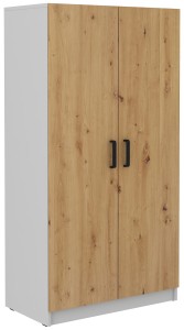 Šatní skříň Malta 108 2D Dub Artisan/šedá