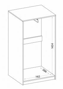 Šatní skříň Malta 108 2D Dub Artisan/šedá