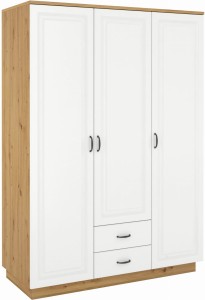 Skříňka se zásuvkami Flawia 180 WHAR 3D 2S bílá/dub Artisan