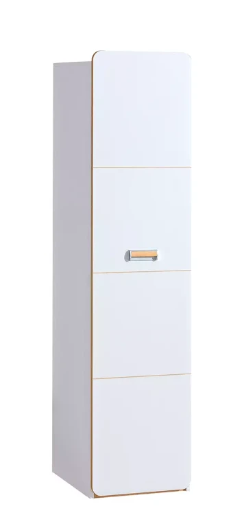 Skříňka 45 cm s policemi Lorento 02 Bílý/Nash dub
