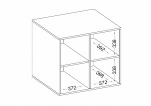 Nástěnná skříňka Malta 104 2D Dub Artisan/šedý