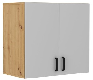 Nástěnná skříňka Malta 104 2D šedý/Dub Artisan