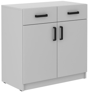 Kancelářská skříň se zásuvkami Malta 105 2F 2S Světle šedá