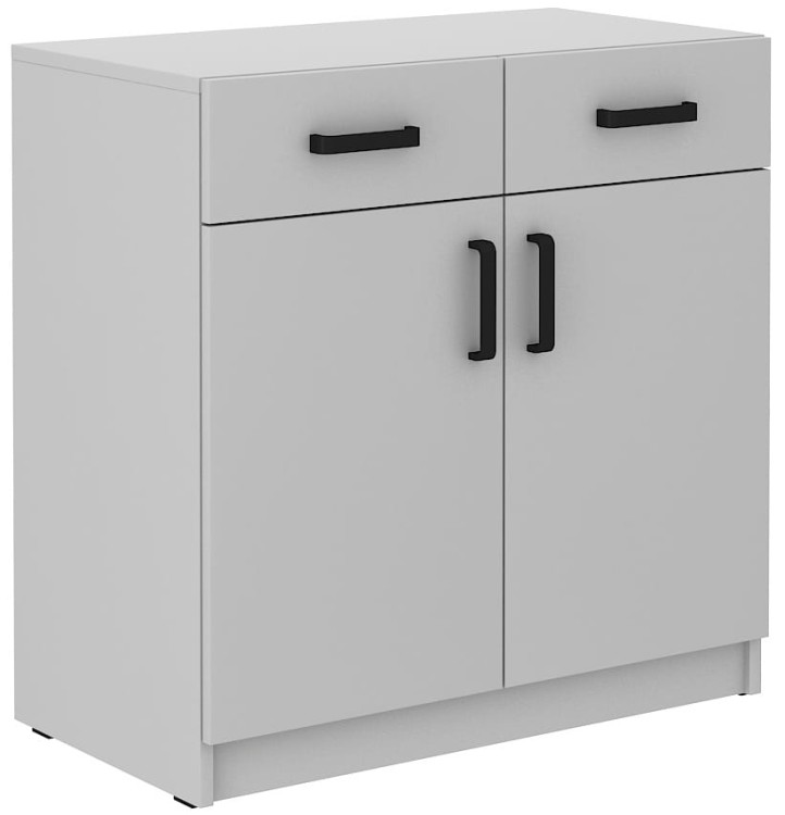 Kancelářská skříň se zásuvkami Malta 105 2F 2S Světle šedá
