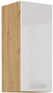 Horní skříňka do kuchyně ARTISAN HG 30 G-90 1F Bílá/Dubová