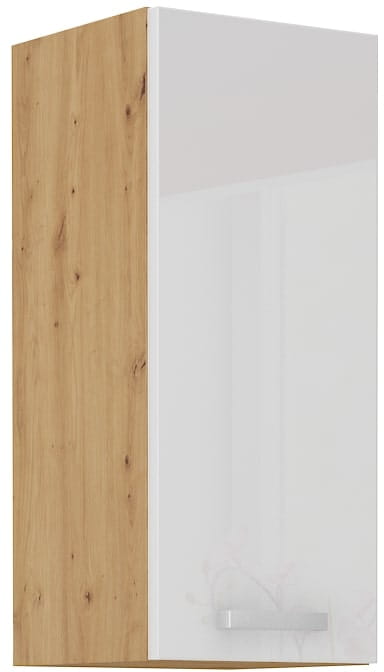 Horní skříňka do kuchyně ARTISAN HG 30 G-90 1F Bílá/Dubová