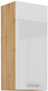 Horní skříňka do kuchyně ARTISAN HG 40 G-90 1F Bílá/Dubová