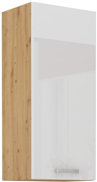 Horní skříňka do kuchyně ARTISAN HG 40 G-90 1F Bílá/Dubová