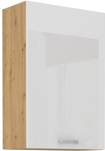 Horní skříňka do kuchyně ARTISAN HG 60 G-90 1F Bílá/Dubová