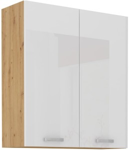 Horní skříňka do kuchyně ARTISAN HG 80 G-90 2F Bílá/Dubová