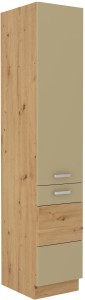 Komínová skříňka pro kuchyň ARTISAN HG 40 DK-210 2F Cappucino/dub