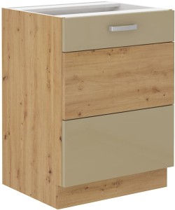 Skříňka do kuchyně ARTISAN HG 60 D 1F Cappucino/dub
