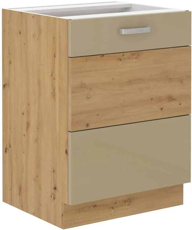 Skříňka do kuchyně ARTISAN HG 60 D 1F Cappucino/dub