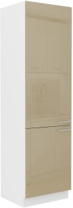 Komínová skříňka do kuchyně LARA 60 DK-210 2F Cappucino/bílá