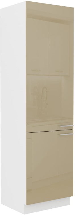 Komínová skříňka do kuchyně LARA 60 DK-210 2F Cappucino/bílá