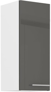 Horní skříňka do kuchyně LARA 30 G-72 1F Grafitová/bílá