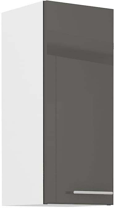 Horní skříňka do kuchyně LARA 30 G-72 1F Grafitová/bílá